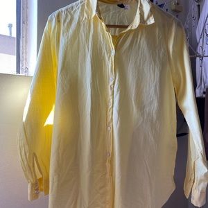 Yellow long sleeve button up